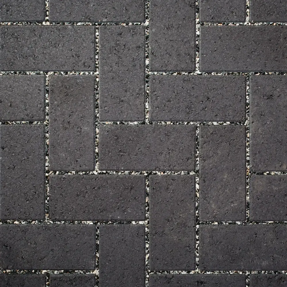 Aqualine™ permeable pavers in Midnight colour